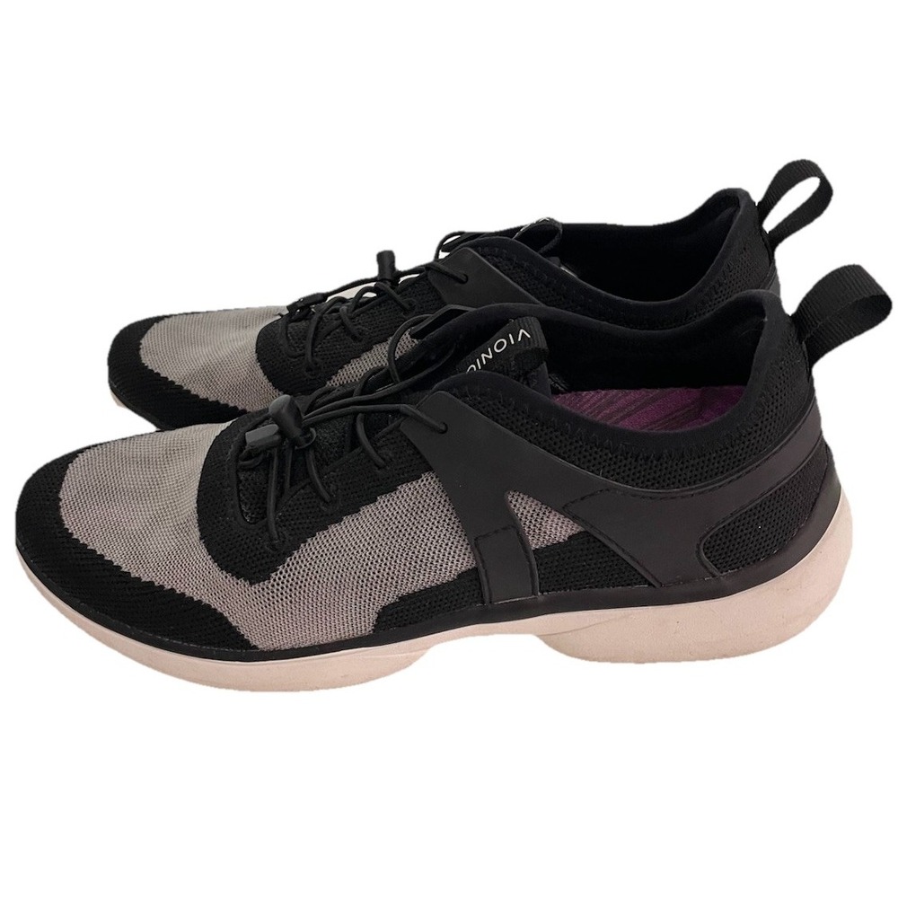 Vionic Amalia Shoes  Gray Black Athletic Walking Comfort Sneakers Size 8‎